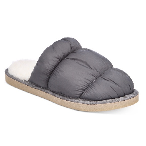 Alfani Women Puffer Slide Boxed Slippers (S (5-6) Tornado Grey) Slipper Shoes - Picture 1 of 6